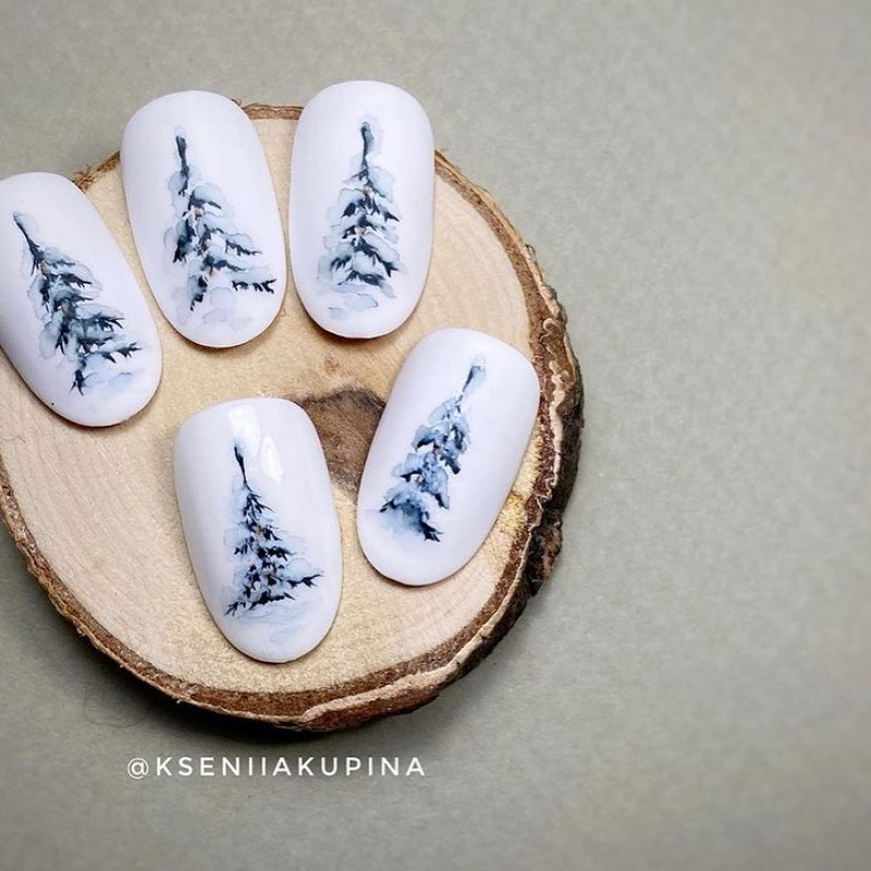 Маникюр зима 2026-2027: фото-новинки зимнего дизайна