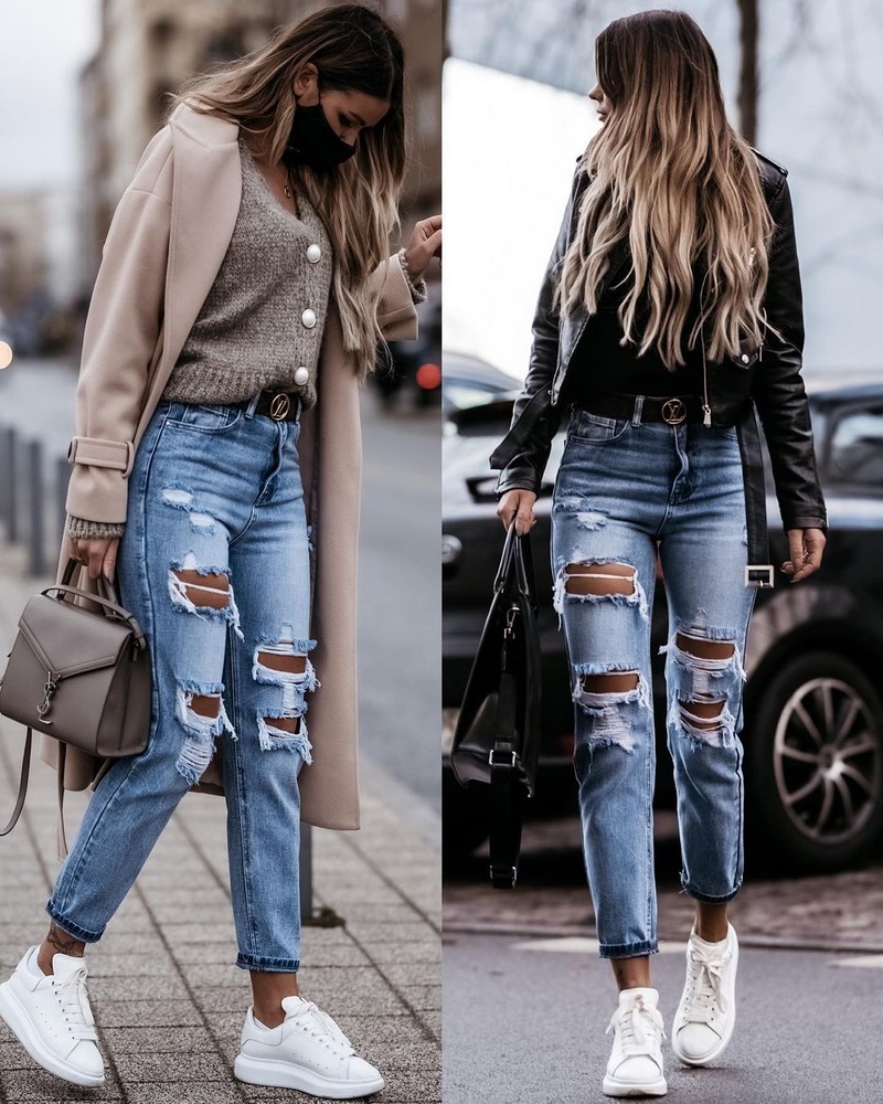 Стильные женские джинсы бойфренды 2026 года: модные образы, новинки, тренды — фото