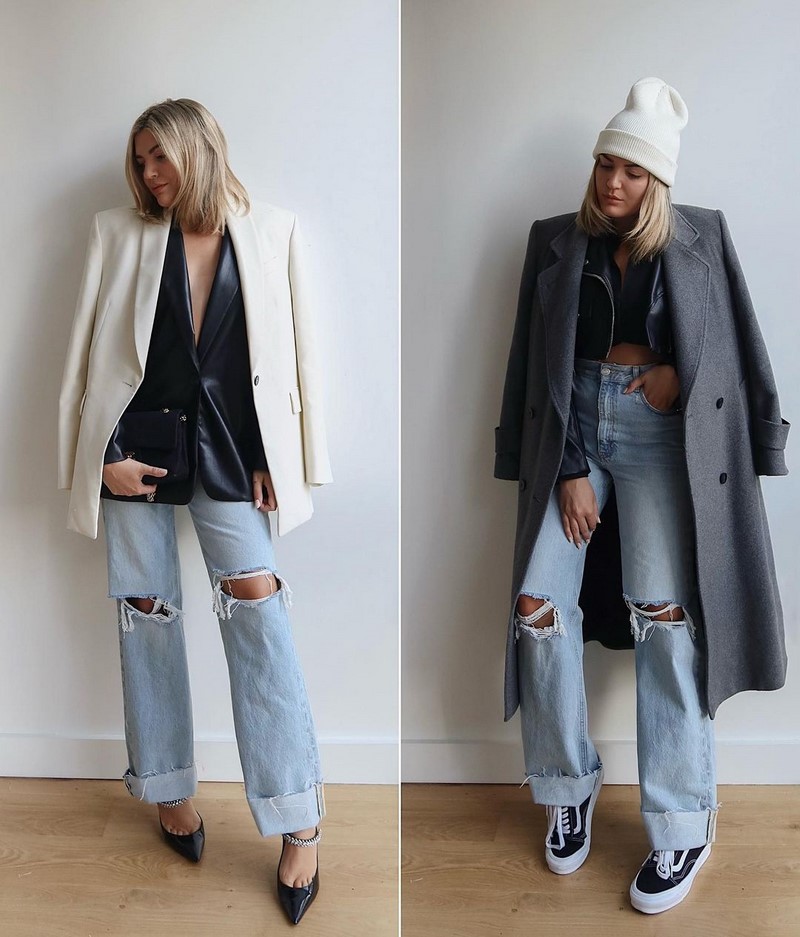 Стильные женские джинсы бойфренды 2026 года: модные образы, новинки, тренды — фото