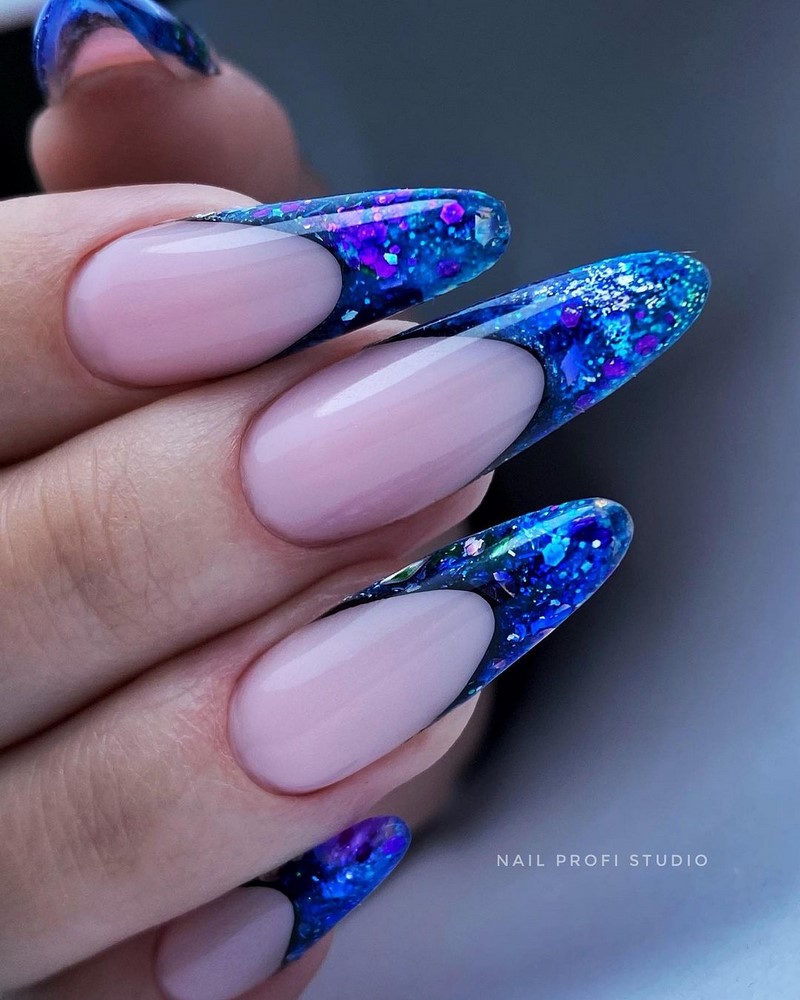 Модный летний френч 2026 – лучшие примеры цветного френча