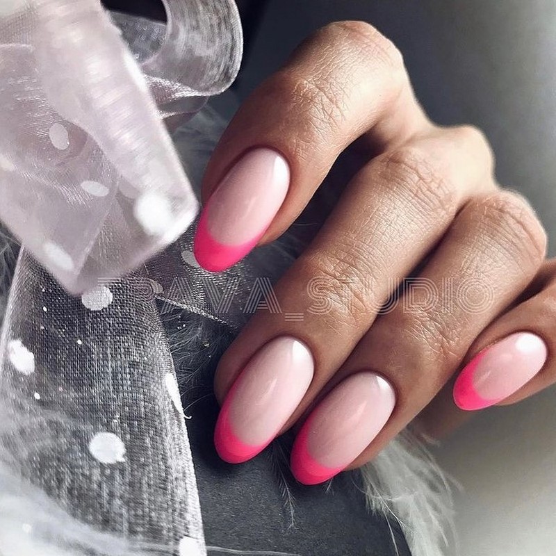 Модный летний френч 2026 – лучшие примеры цветного френча