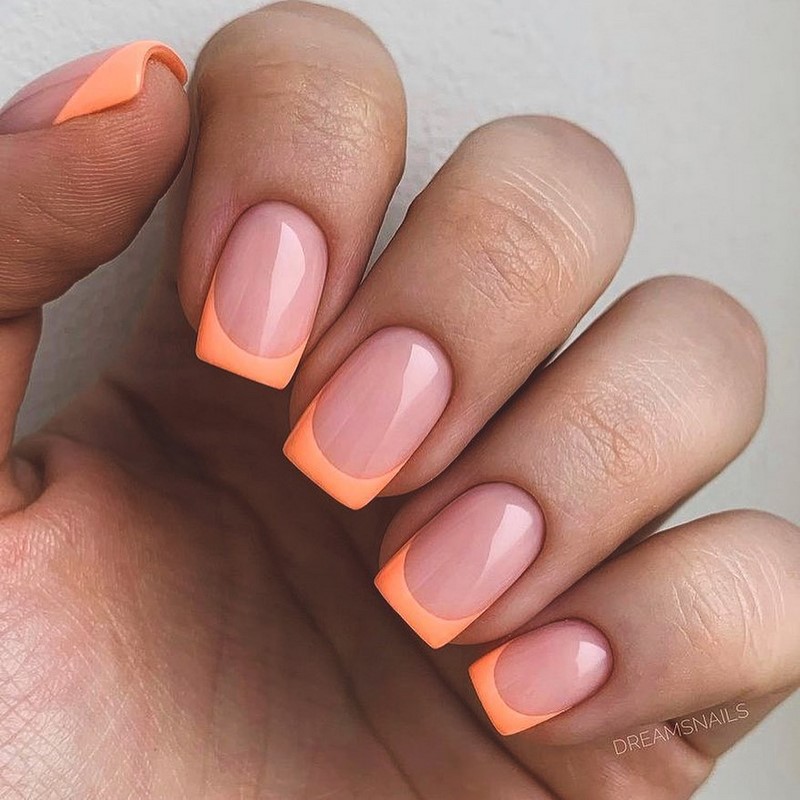 Модный летний френч 2026 – лучшие примеры цветного френча