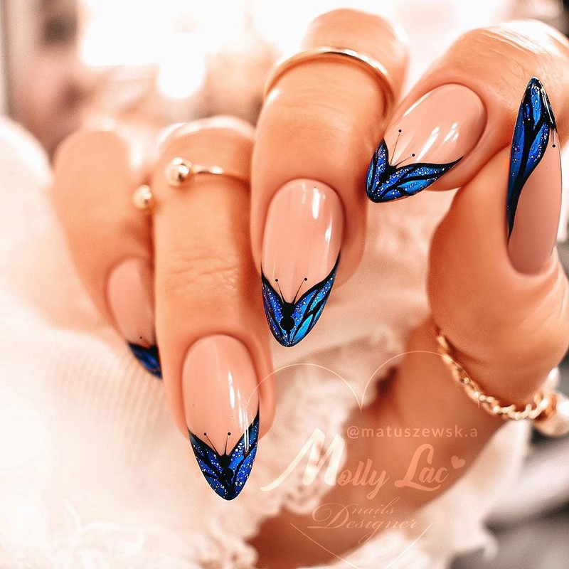 Модный летний френч 2026 – лучшие примеры цветного френча