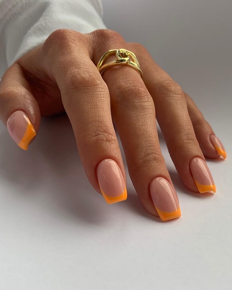 Модный летний френч 2026 – лучшие примеры цветного френча