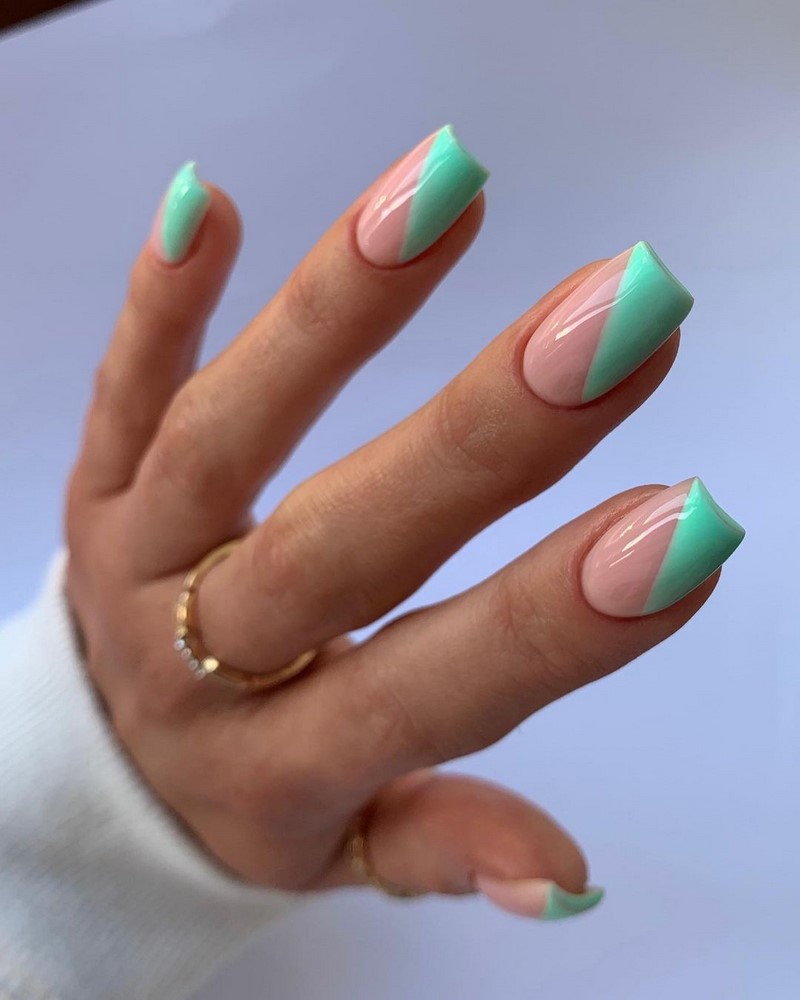 Модный летний френч 2026 – лучшие примеры цветного френча