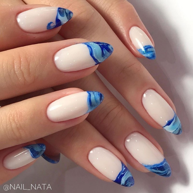 Модный летний френч 2026 – лучшие примеры цветного френча