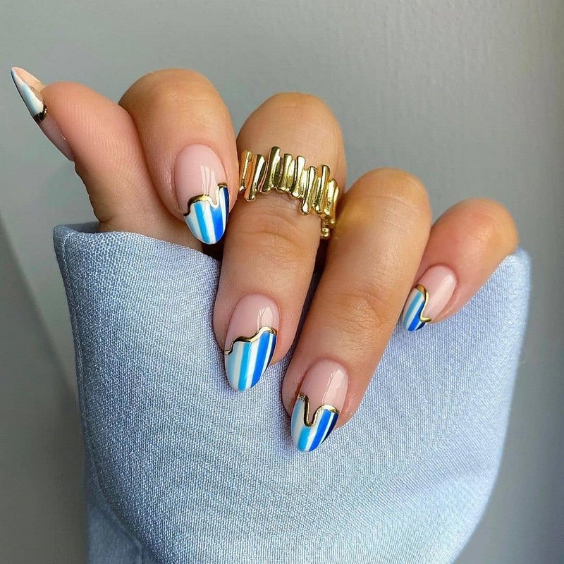 Модный летний френч 2026 – лучшие примеры цветного френча