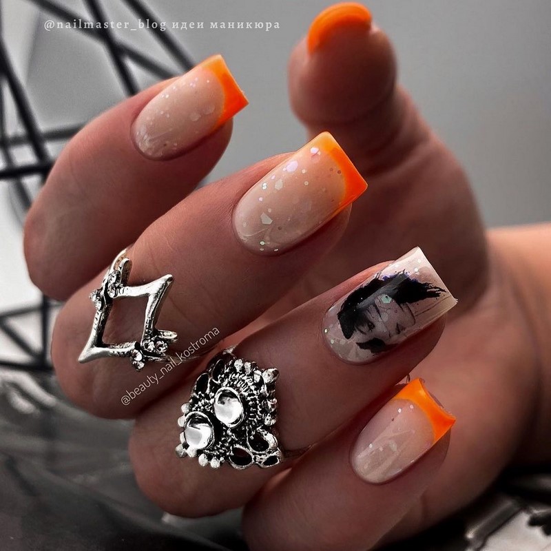 Модный летний френч 2026 – лучшие примеры цветного френча