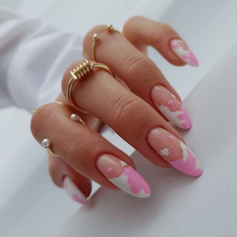 Модный летний френч 2026 – лучшие примеры цветного френча