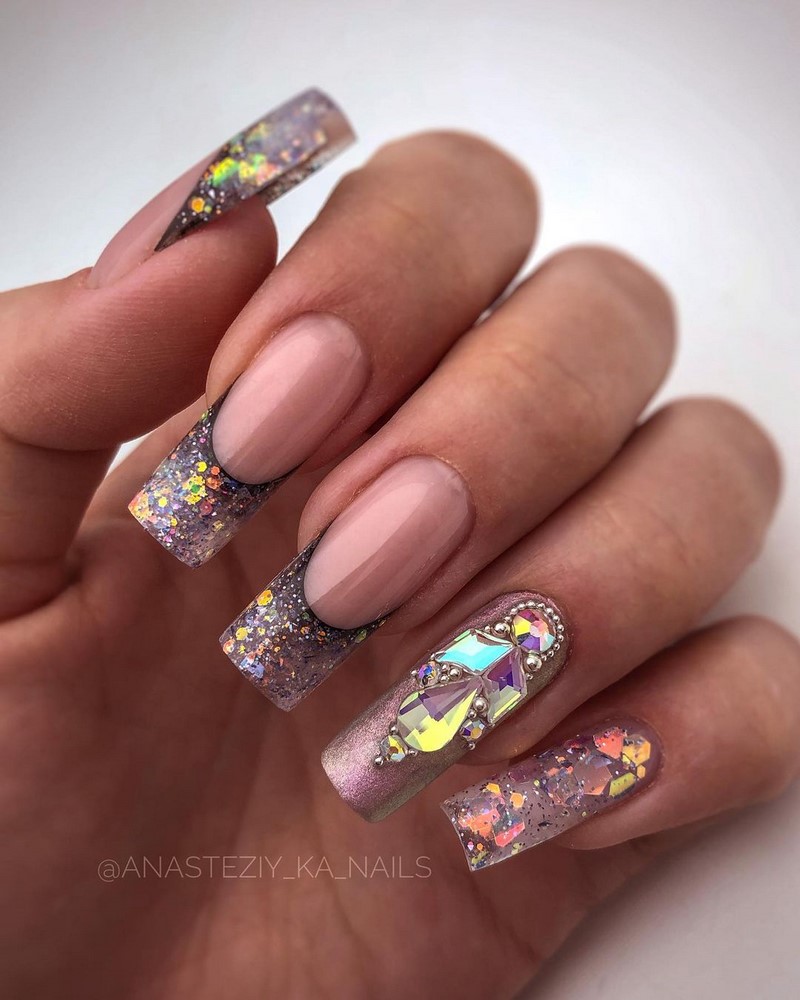 Модный летний френч 2026 – лучшие примеры цветного френча