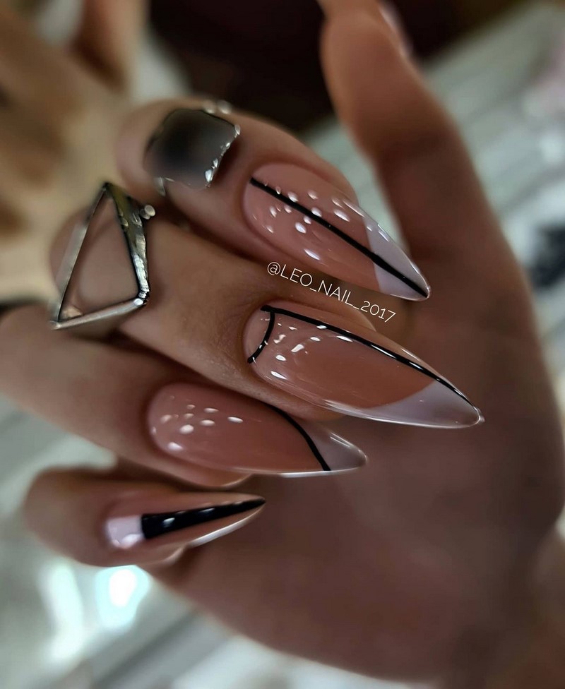 Модный летний френч 2026 – лучшие примеры цветного френча