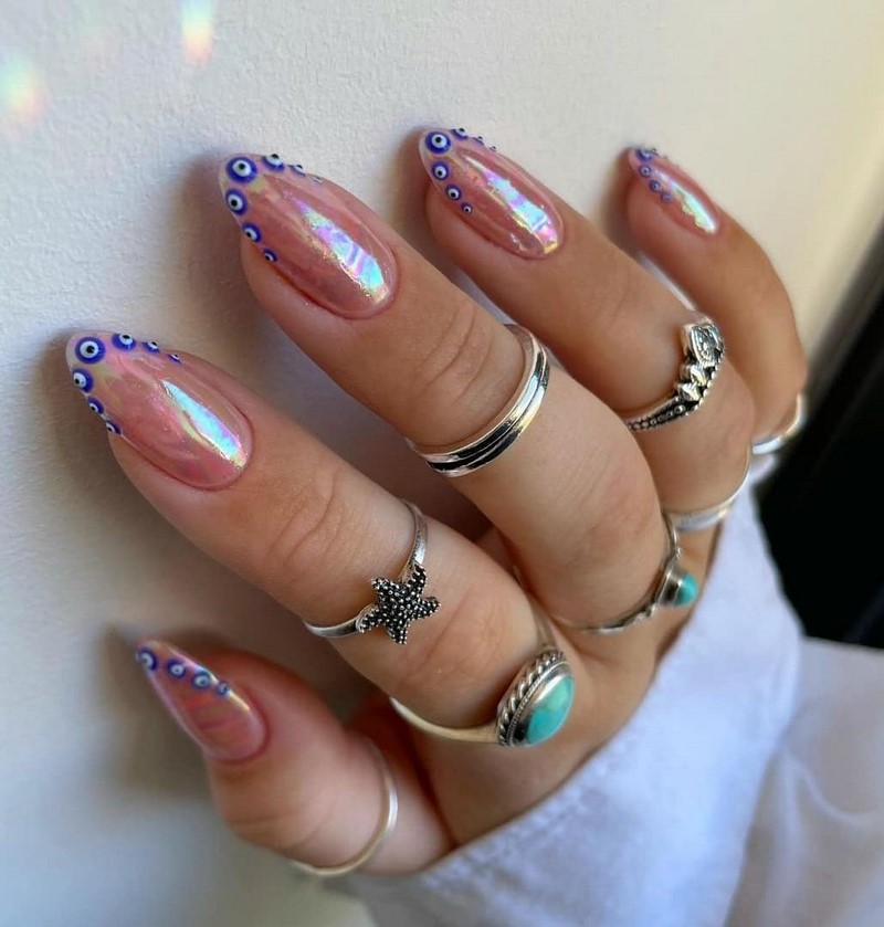 Модный летний френч 2026 – лучшие примеры цветного френча