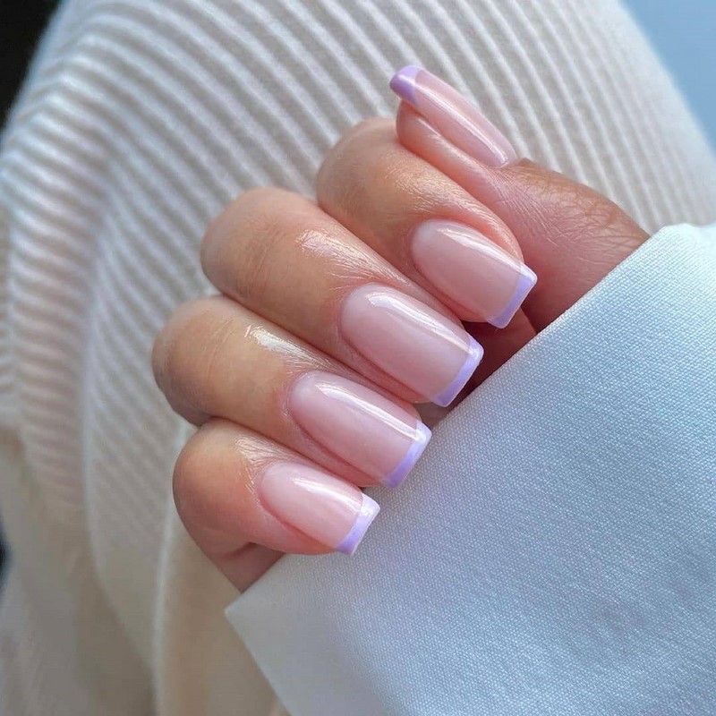 Модный летний френч 2026 – лучшие примеры цветного френча