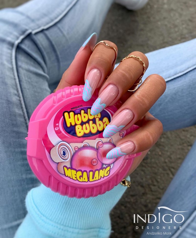 Модный летний френч 2026 – лучшие примеры цветного френча