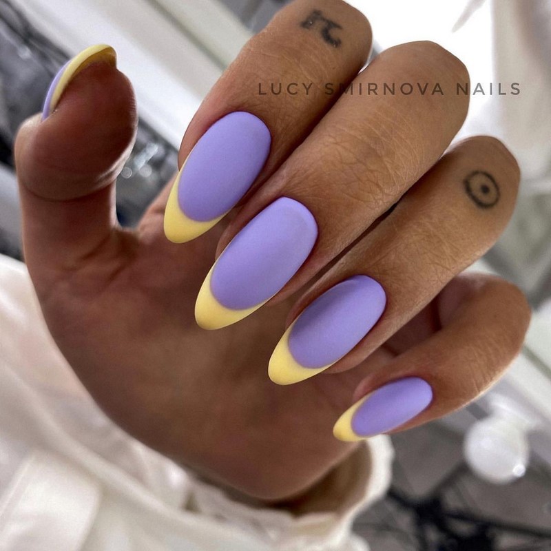 Модный летний френч 2026 – лучшие примеры цветного френча