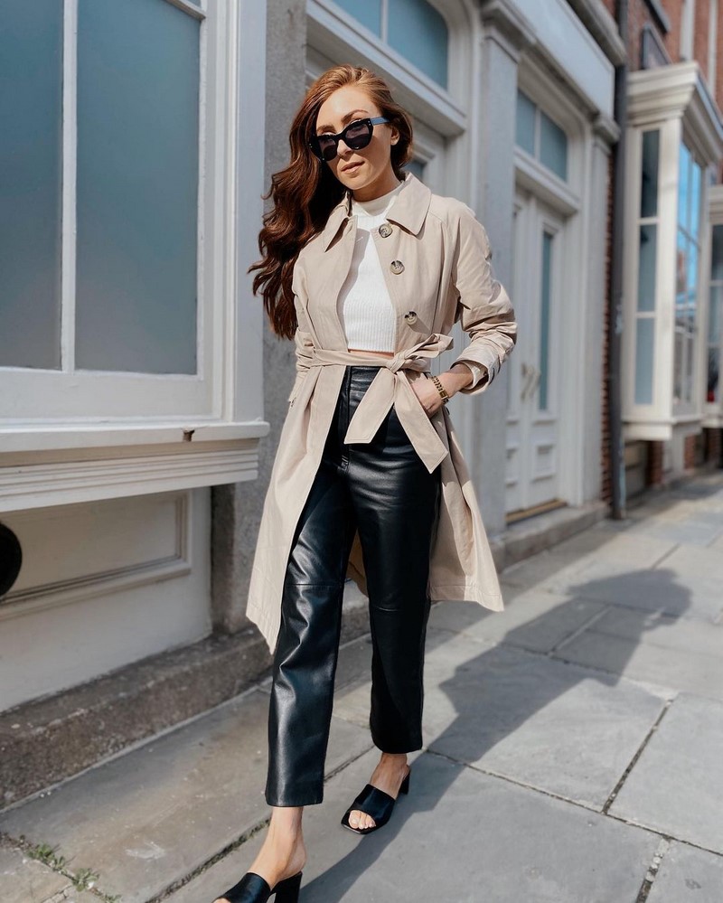 Мода на кожаные брюки 2026: актуальные фасоны в лучших сочетаниях