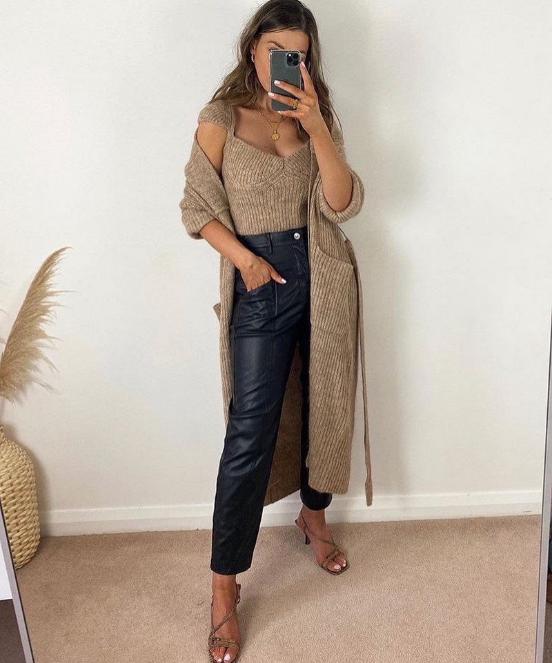 Мода на кожаные брюки 2026: актуальные фасоны в лучших сочетаниях