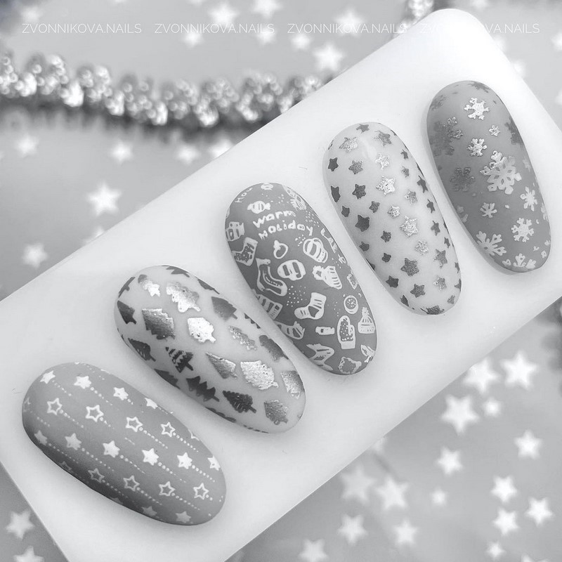 Рисунки в дизайне ноготков осень-зима 2026-2027: фото нейл-арта