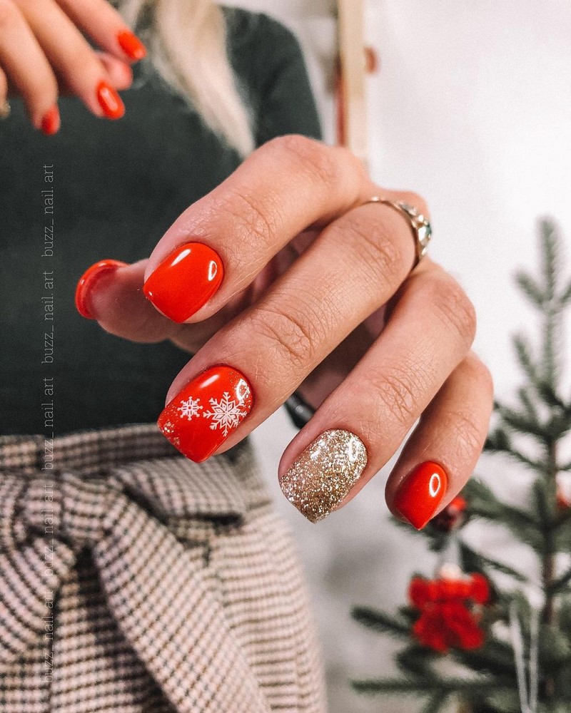 Рисунки в дизайне ноготков осень-зима 2026-2027: фото нейл-арта