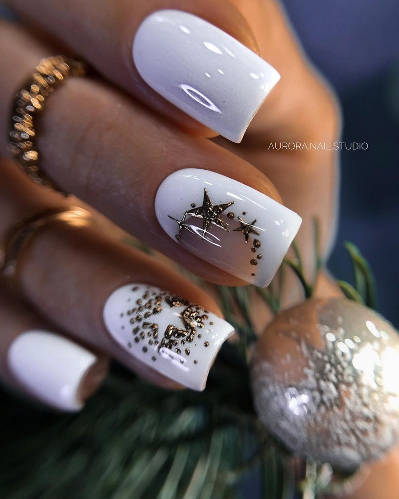 Роскошный новогодний маникюр 2027 года: фото, идеи маникюра на Новый год