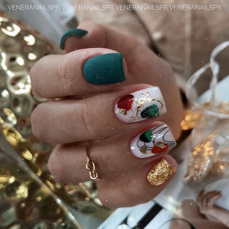 Роскошный новогодний маникюр 2027 года: фото, идеи маникюра на Новый год