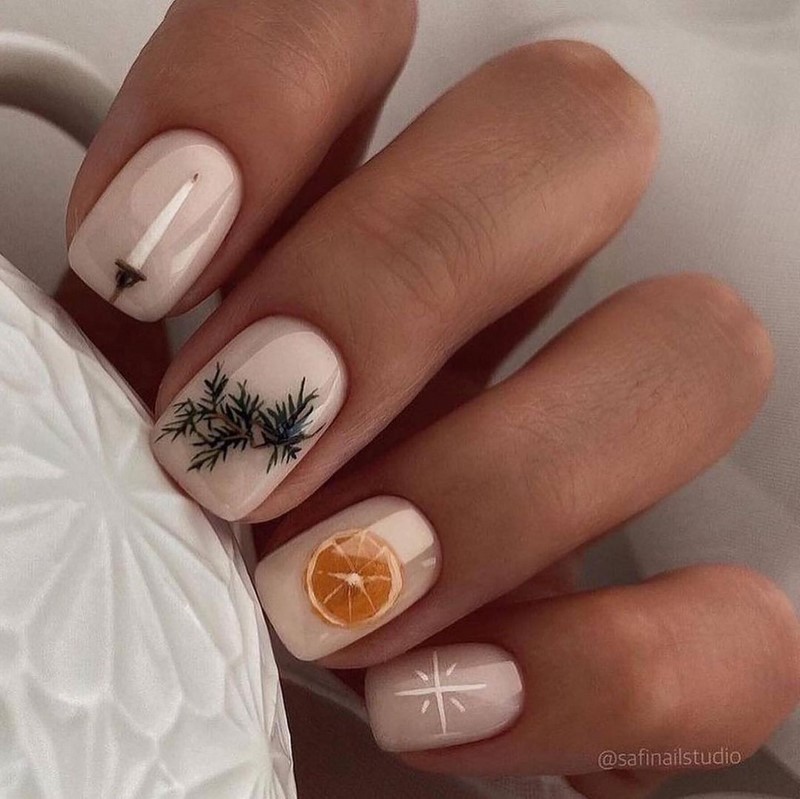 Зимний маникюр с рисунком 2026-2027: креативные тенденции зимнего нейл-арта