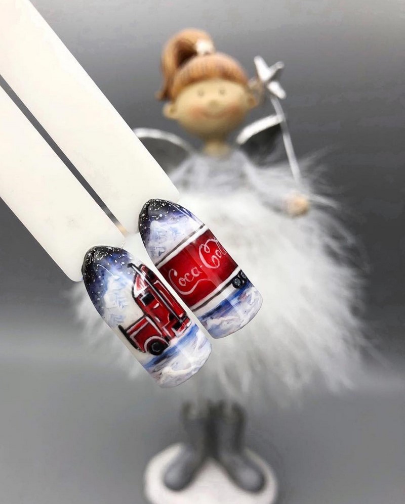 Зимний маникюр с рисунком 2026-2027: креативные тенденции зимнего нейл-арта