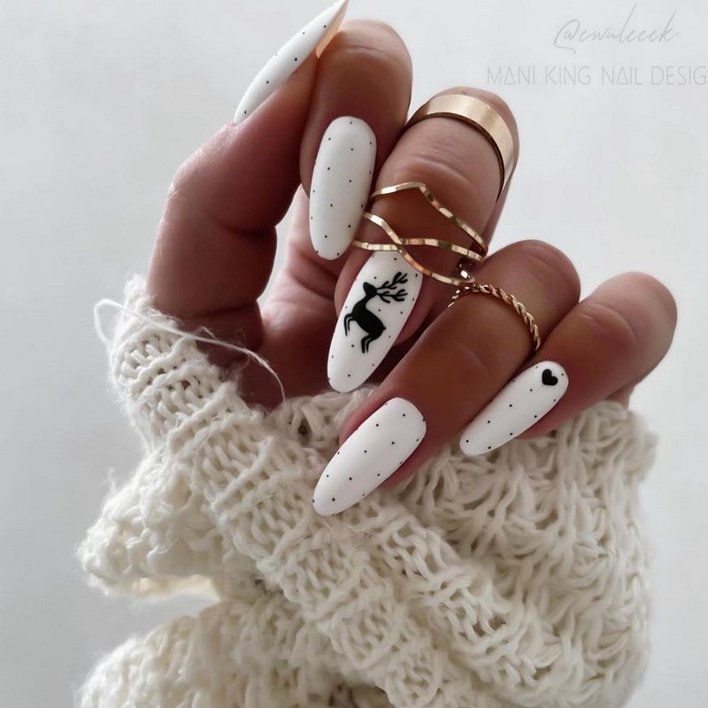 Зимний маникюр с рисунком 2026-2027: креативные тенденции зимнего нейл-арта