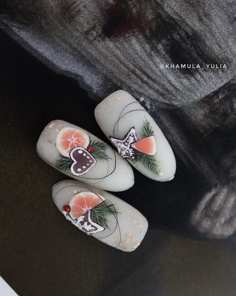 Зимний маникюр с рисунком 2026-2027: креативные тенденции зимнего нейл-арта