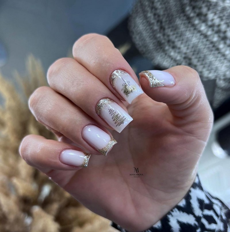 Зимний маникюр с рисунком 2026-2027: креативные тенденции зимнего нейл-арта