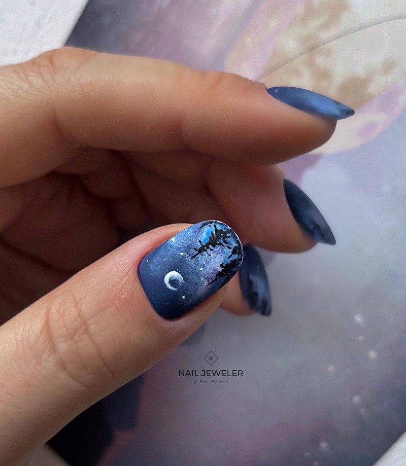 Зимний маникюр с рисунком 2026-2027: креативные тенденции зимнего нейл-арта