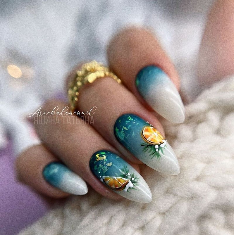 Зимний маникюр с рисунком 2026-2027: креативные тенденции зимнего нейл-арта