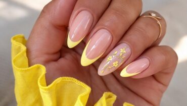 Лимонный маникюр, который вытесняет нежную пастель